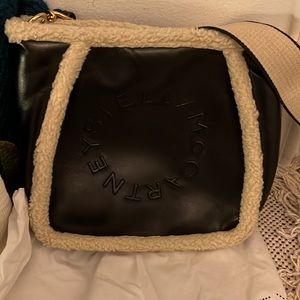 Preloved Authentic Stella McCartney vegan leather and faux shearling bag